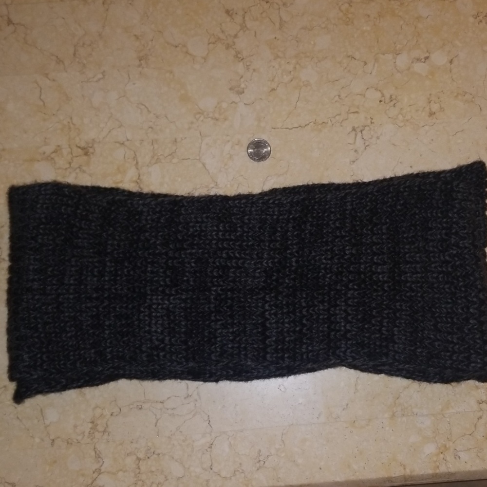 Black Knit Infinity Scarf